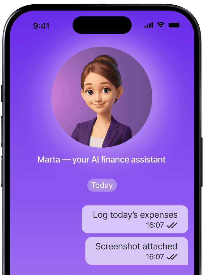 смартфон с приложением Марта